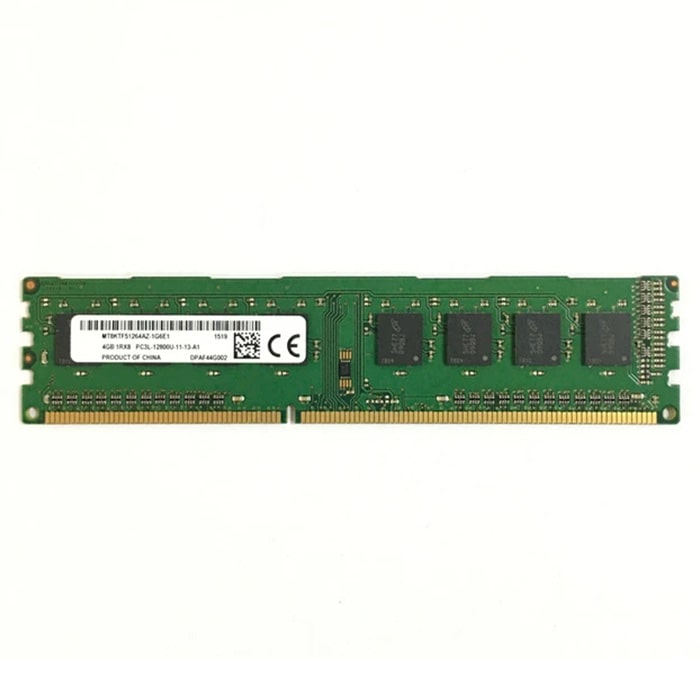 رم دسکتاپ میکرون DDR3 یک طرف چیپ مدل MICRON 4G 1600Mhz